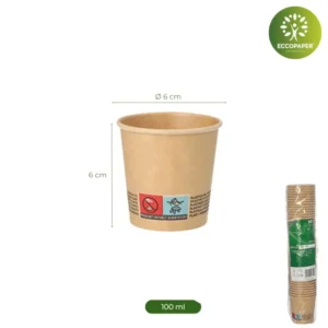 Vasos ideales para café de 100ml.