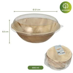 Bowls Redondos con tapa 800 ml