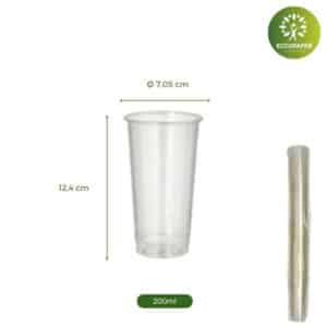 Vasos Bioplásticos 200ml