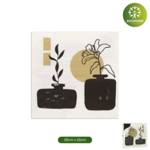 Servilletas Decoradas 33x33cm, agregan un toque decorativo esencial a tu mesa de banquete.