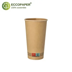 Vasos biodegradables de cartón 500ml para un consumo sostenible