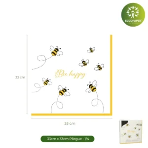 Servilletas Decoradas 33x33cm, perfectas para celebraciones y cenas de gala.