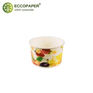 Envases sostenibles Tarrinas para Helados 200ml para comida fría.