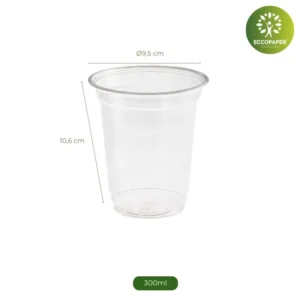 Vasos Transparentes 300ml: calidad y diseño en equilibrio.