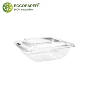 Envase transparente de 250ml, apto para flanes y tartas.