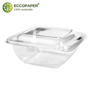 Ensaladera reciclada 750ml fabricada bajo normativa europea.