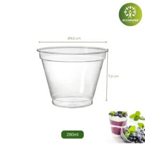 Vasos Transparentes 9oz280ml: ideal para cualquier ocasión.