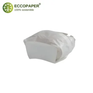 Envase biodegradable para bocadillos Ø11x6cm, económico y funcional.