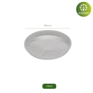 Bandejas de Aluminio Ø15cm, versátiles y ligeras, ideales para postres redondos o quiches.