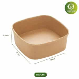 Bowls Cuadrados 1000ml