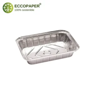 Bandejas de Aluminio 890ml, compactas y prácticas para transportar guarniciones o comidas rápidas.