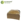 Envase biodegradable para bocadillos 12.5x10.5x5cm, resistente y práctico.