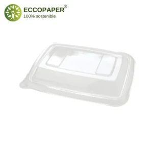 Tapas para envases Take Away 17x23cm, ideal para sellar productos en envases grandes de manera eficiente.