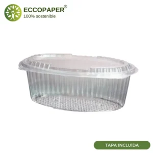 Envase Take Away Reciclado 1000ml, perfecto para comidas para llevar.