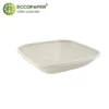 Bowl biodegradable cuadrado 500ml, ideal para delivery práctico.