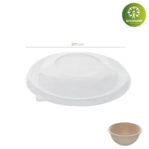 Tapas para bowls redondos Ø17cm, perfecta para mantener los alimentos frescos en bowls redondos pequeños.