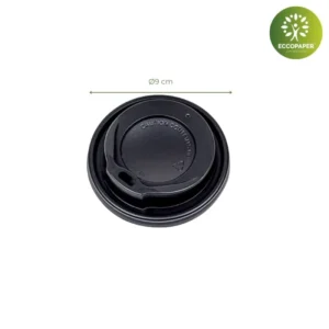 Tapas para vasos Ø9cm, ideal para mantener la frescura de los productos en vasos medianos.