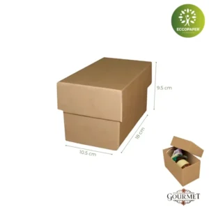 Cajas Gourmet 18x9.5x10.5cm perfecta para envases delicados de alimentos gourmet.