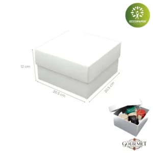 Cajas Gourmet 20x20x12cm responsables con el medio ambiente y certificadas.