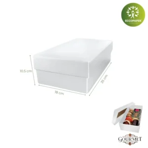 Cajas Gourmet 35x19x10.5cm ideal para regalos exclusivos y responsables.