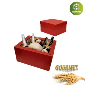 Cajas Gourmet 39x33x20cm certificada por la Unión Europea para garantizar sostenibilidad.