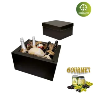 Cajas Gourmet 39x33x20cm amplia y resistente, perfecta para proteger productos premium.