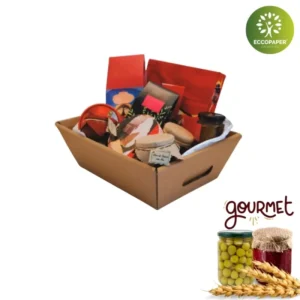 Cajas Gourmet 45x32x13cm diseñada para envíos responsables y económicos en toda España.