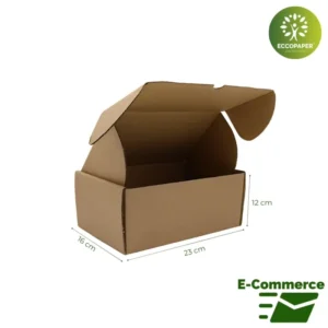 Diseño robusto y ecológico: Cajas E-Commerce 31x28x5cm.