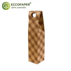 Estuches para Botellas 9x9x39cm ideales para mercados ecológicos.