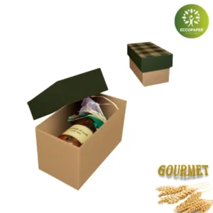 Cajas Gourmet 18x9x10cm ideal para detalles alimentarios gourmet.