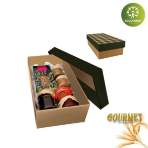 Cajas Gourmet 35x32x10.5cm económica y diseñada para un transporte