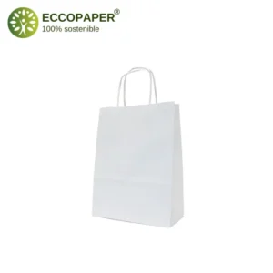 Bolsa Kraft decorativas 18x8x24cm perfectas para pequeñas compras y tiendas ecológicas