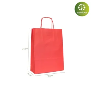 Bolsa Kraft decorativas 18x8x24cm ideales para productos pequeños en colores modernos