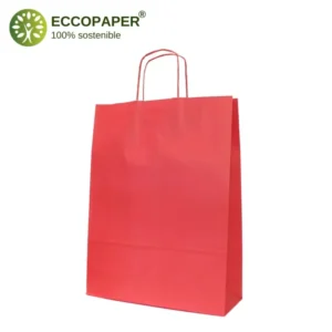 Bolsa Kraft 44x15x50cm reciclable y versátil, perfecta para comercios responsables.