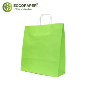 Bolsas Kraft 35x14x44cm para promover el consumo responsable.