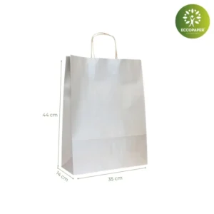 Bolsas Kraft 35x14x44cm con excelente capacidad para productos grandes.