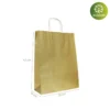 Bolsas Kraft 32x12x42cm, resistentes y elegantes, ideales para moda y complementos.
