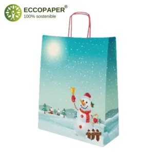 Bolsa para Navidad 44x15x50cm ecofriendly, perfecta para ropa y complementos grandes.