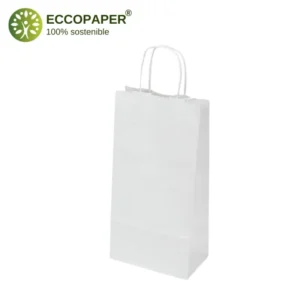 Bolsa sostenible para botellas 18x8x34cm, ideal para empresas verdes, disponible en varios colores.