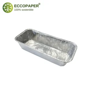 Bandejas de Aluminio 875ml, prácticas para almacenar alimentos pequeños en servicios de catering.