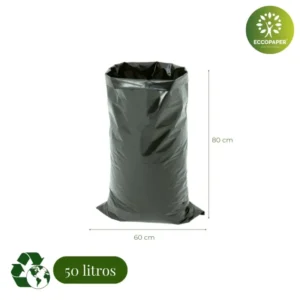 Bolsa para Basura ECO 50 Litros resistente y biodegradable.