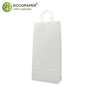 Bolsa para botellas reciclada 18x8x39cm, ecológica y económica, mejor opción que Retif.