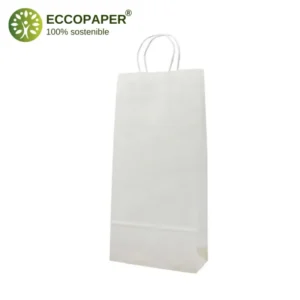 Bolsa reciclable para botellas 18x8x34cm, disponible en varios colores, ideal para eventos y empresas.