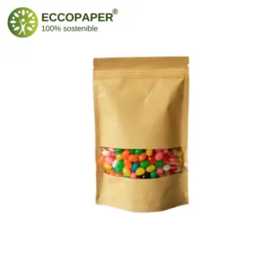 Bolsa DoyPack 500ml sostenible y ecológica para almacenar frutos secos.