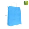 Bolsa Kraft 25x10x32cm para compras ecológicas.