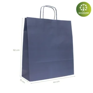 Bolsa Kraft 44x15x50cm sostenible y práctica, perfecta para ropa y productos voluminosos.