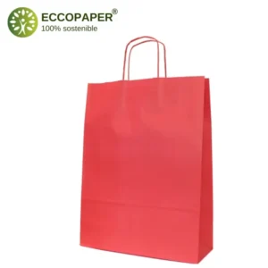 Bolsa Kraft 44x15x50cm ecológica y resistente, ideal para comercios comprometidos.