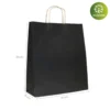 Bolsa Kraft 44x15x50cm, sostenible y ecológica, ideal para tiendas comprometidas con el medio ambiente.