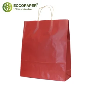 Bolsa Kraft 44x15x50cm resistente y sostenible, perfecta para negocios conscientes del medio ambiente.