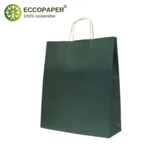 Bolsa Kraft 44x15x50cm reciclable y práctica, diseñada para empaques responsables.